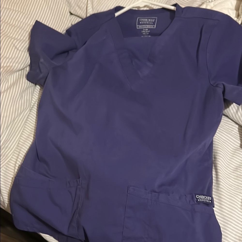 Cherokee Workwear Purple ScrubSet